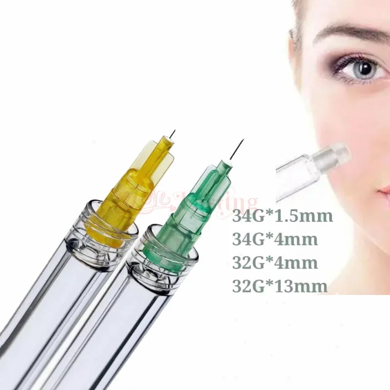 50pcs/lot 30G 4mm 25mm 32G 4mm 6mm 8mm 13mm Disposable Needle Sterile Package Tattoo Tip Minor Teeth Irrigator Painless Eyelid 2