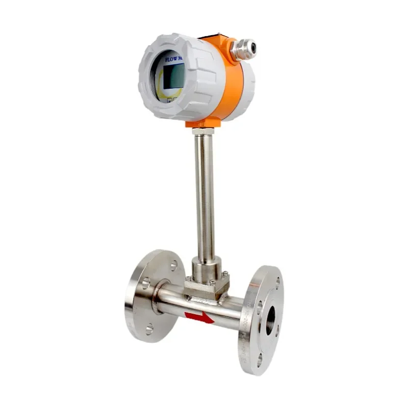 

FMV813 DN25 PN10 Water steam air liquid industrial vortex flow meter insertion type vortex flowmeter