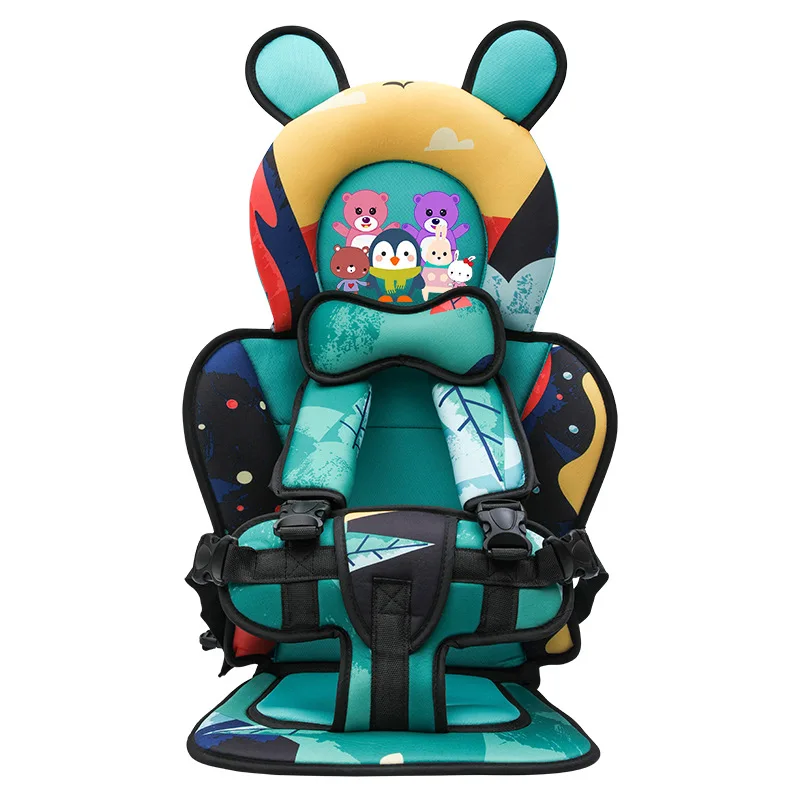 Portable Child Safety Seat Pad for 0-12 Year Old Kids Car Pad Shopping Cart Covers Foldable Cushion Suggested Installation