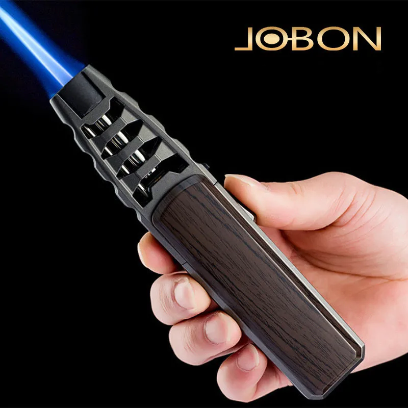 

JOBON-Metal Windproof Direct Spray Gun, Outdoor Turbine, High Fire Butane Gas Lighter, Kitchen Barbecue Welding, New, 2023