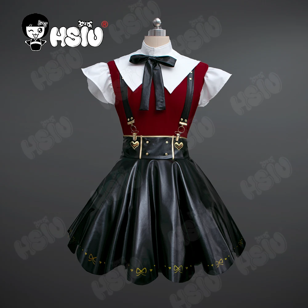 Needy girl overdose cosplay Costume Game needy girl overdose Cosplay HSIU Black Faux Leather Skirt Set Abyss KAngel Cosplay cute halloween costumes