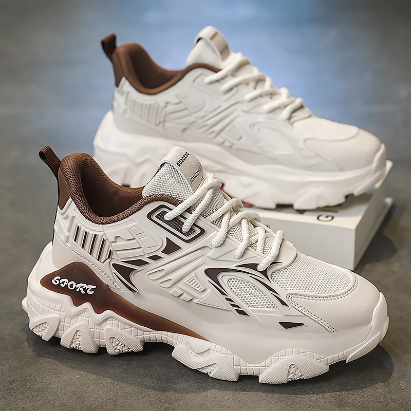 أحذية رياضية كاجوال رجالية بأربطة ونعل EVA