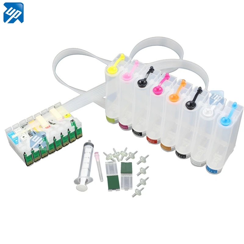 Continuous Ink Supply System Empty Bulk Ink System CISS For epson R1900 PRINTER T0870-T0879 cis Auto Reset Chip