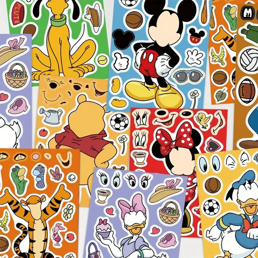 Feuilles de Stickers Disney: Mickey, Minnie, Pluto & Cie
