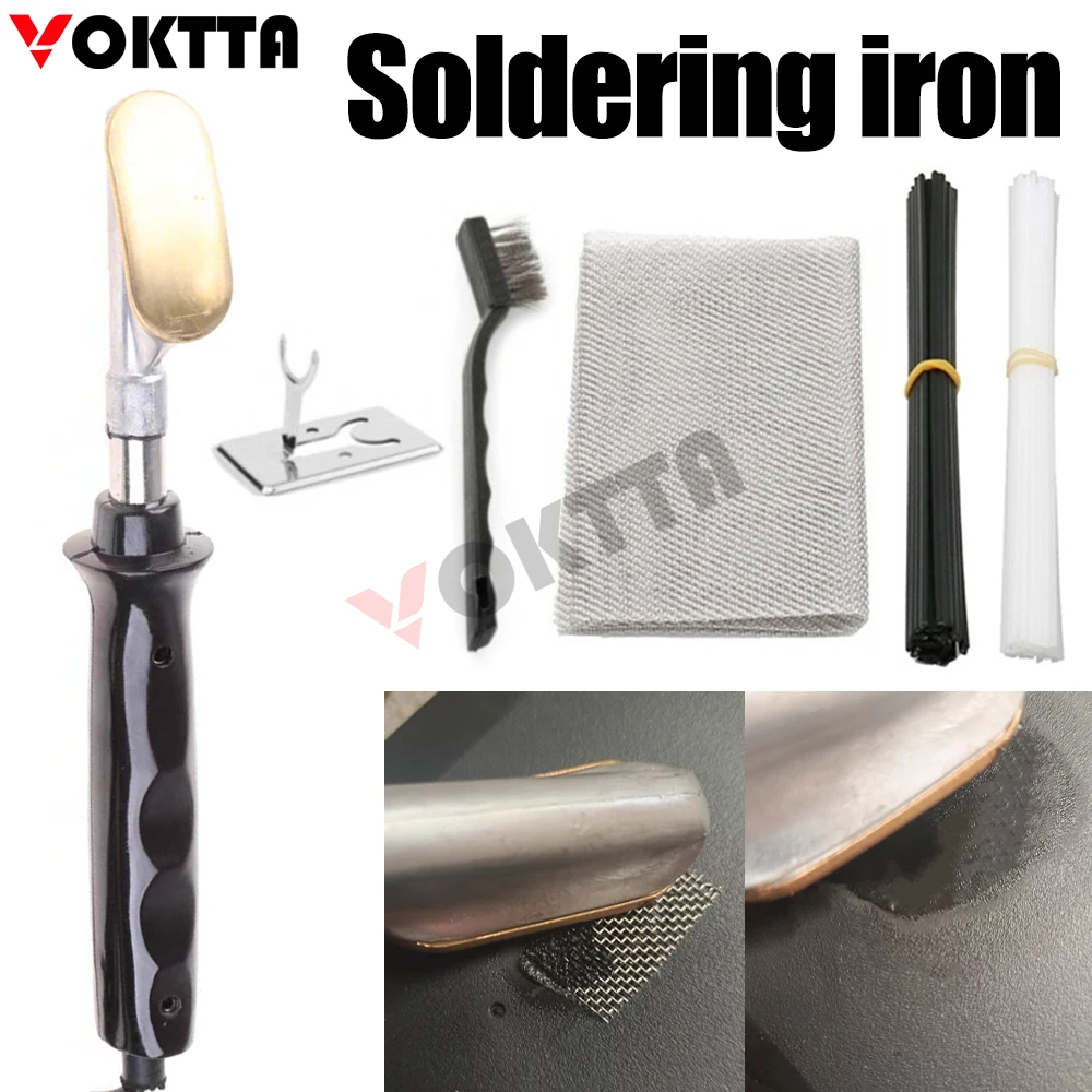 

Plastic Welding Kit with Soldering Iron Tips Plastic Welder & Soldering Iron Gun for DIY Car Bumper Kayak Canoe Repair Tool