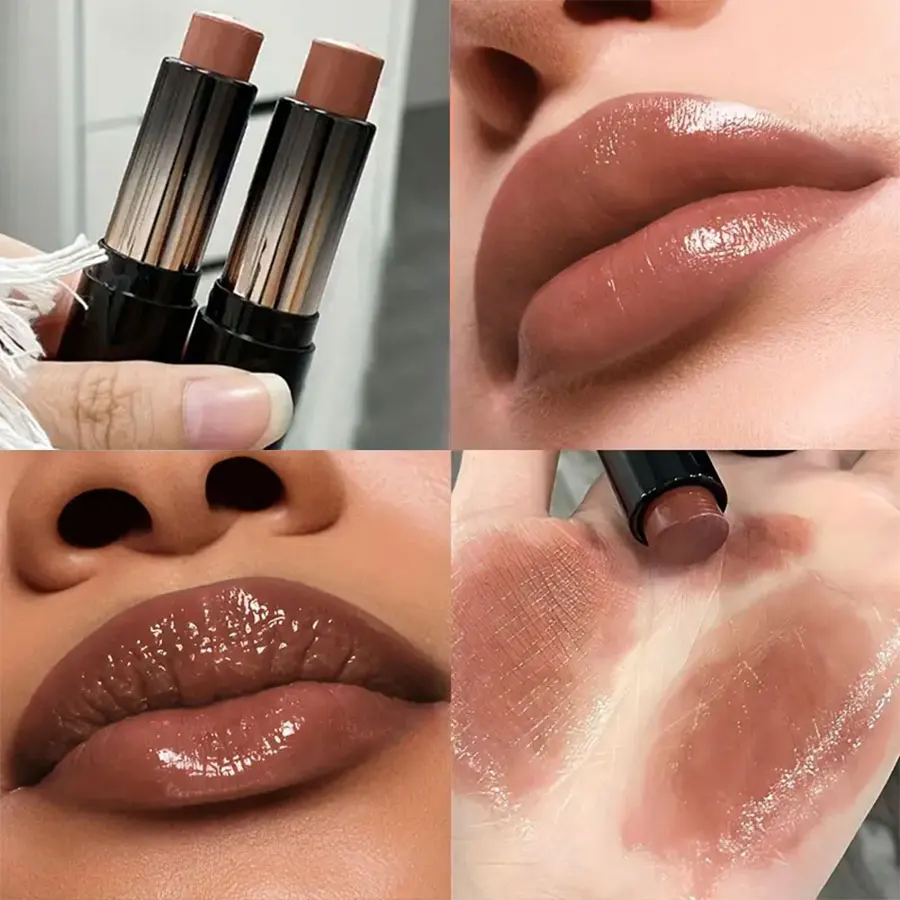 Lipstick red brown lipstick waterproof moisturizing mirror lipstick lip gloss natural long-lasting makeup Valentine's Day gift 2