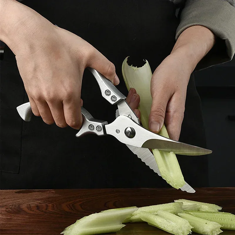 Meat Cleaver Forged Stainless Steel Butcher Knife Outdoor Hunting Camping Meat Cutting BBQ Tools
