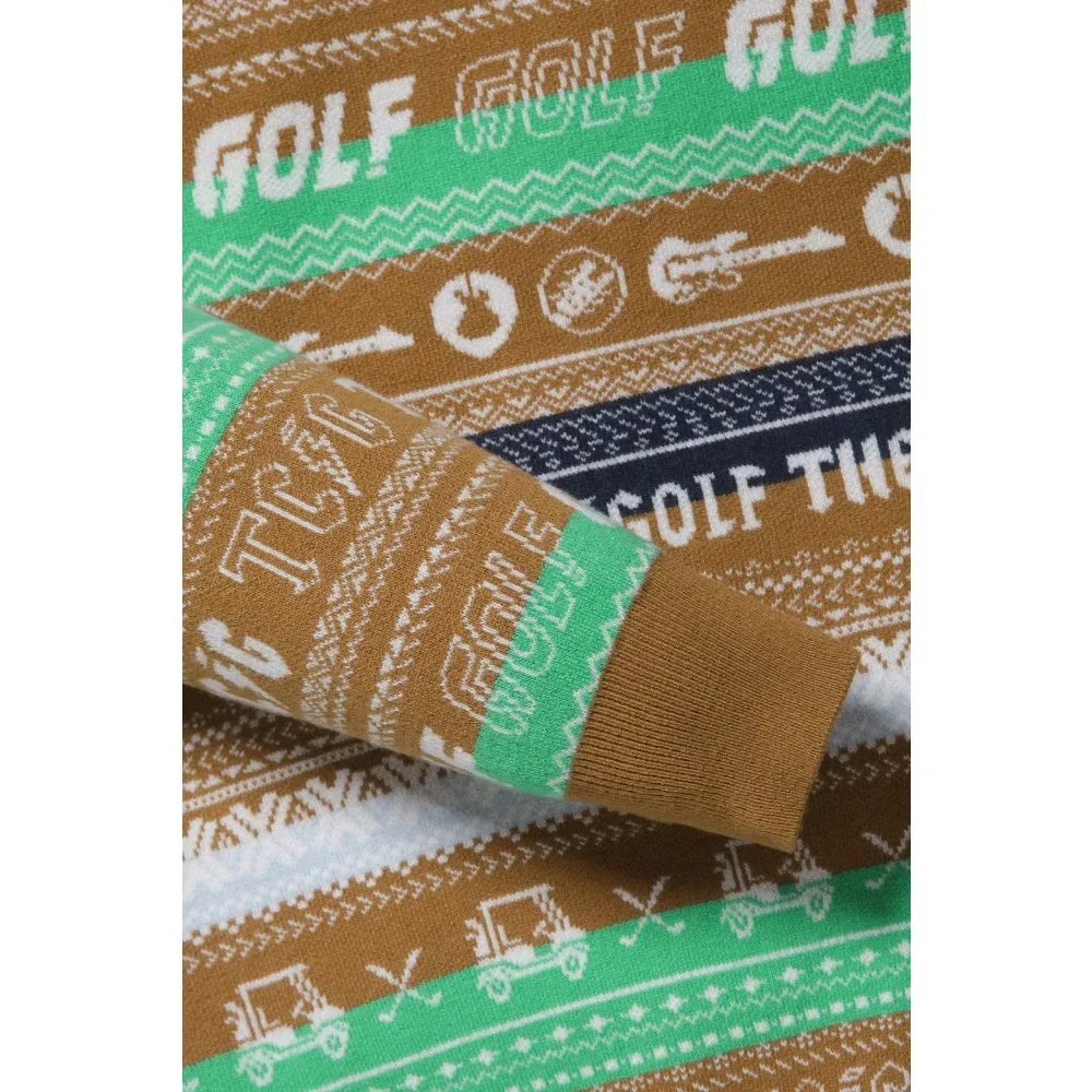 New Keep It Cozy in StyleFall's Luxury Designer Men's Knit Sweater in A Unique Striped Design That's Sophisticated and Versatile