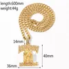 New Rap Cadena Death Row Records Chain Necklace For Men Hip Hop Deathrow Prisoner Crystal Pendants Jewelry 1