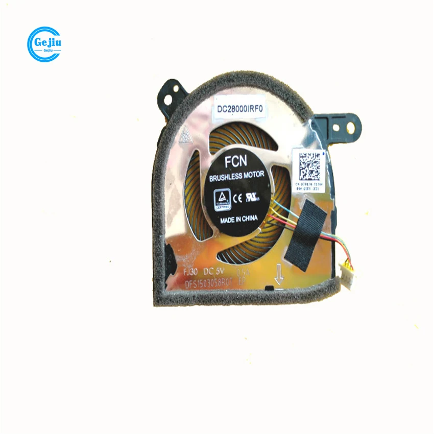 New Original Laptop Cpu Cooling Fan For 0Hfv18 07487H Dell Latitude 12 5290 2In1