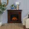 Chateau 41" Corner Electric Fireplace with Mantel for Living Room or Bedroom, Replaceable Fireplace Insert Heater 2
