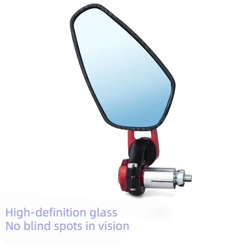 Carbon Fiber Pattern Handlebar Rearview Mirror