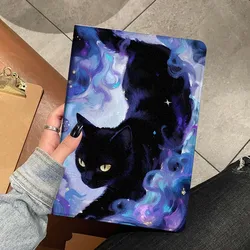 Cartoon Black Cat Nebula Soft Tablet Case - Tab P11 Pro Gen 2 (019PBYA6201PBYSS)