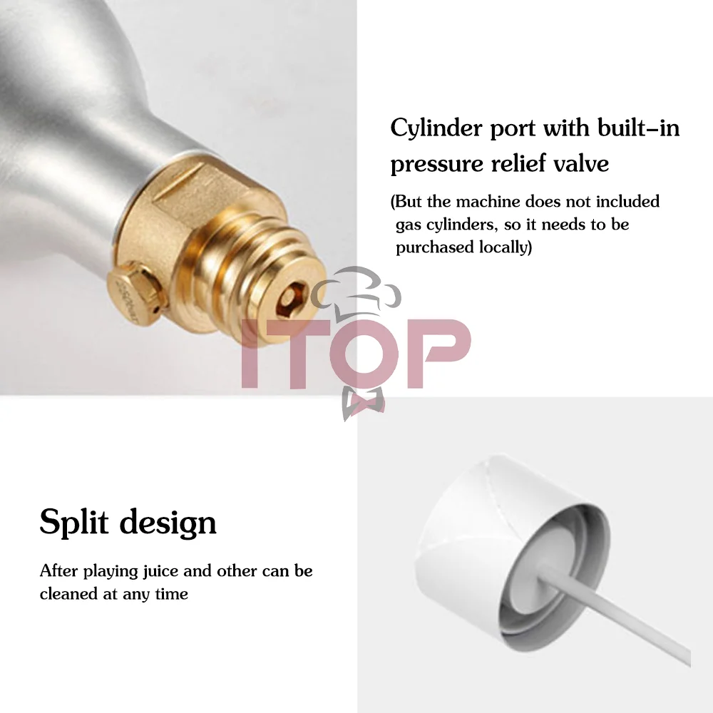 ITOP SWM-1 Sparkling Water Maker 1L Bottle Capacity Kinds of Sparkling Juice Drinks Pure Water Cocktail