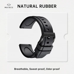 Versatile Quick Release Rubber Watch Strap - Premium Smart Watch Band Accessory - 20mm (Black B)