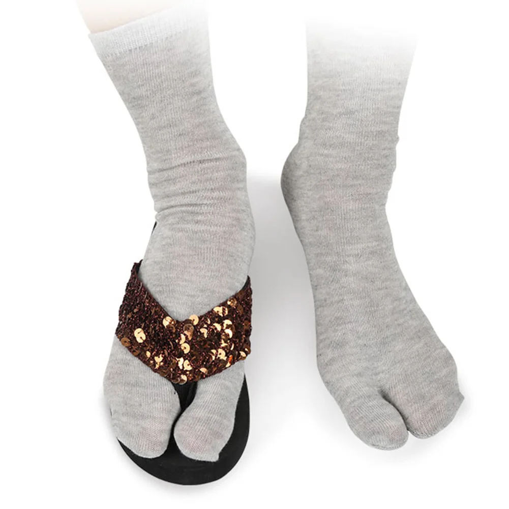1-5PCS Women/Men Unisex Japanese Kimono Flip Flop Sandal Split Two Toes Sock Tabi Geta Cotton Socks New Arrival