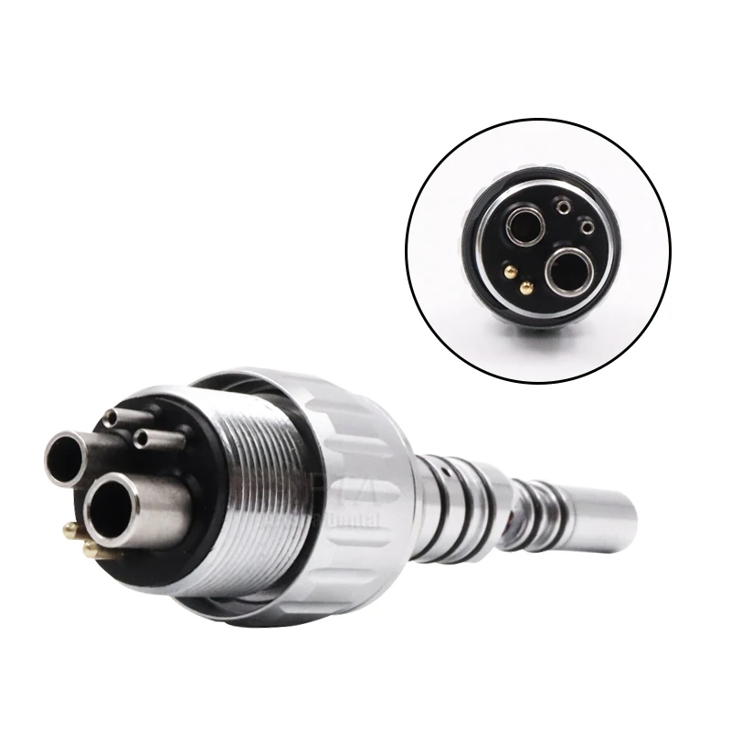 SPTA Dental Kavo 6 holes Quick Coupling Coupler Multiflex Fiber Optic Handpiece With LED Adaptor Spare 3