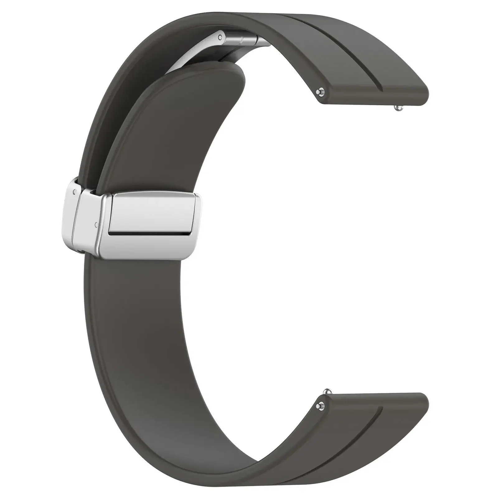 Magnetic Folding Buckle Silicone Band - Universal Fit, 20-22mm Strap