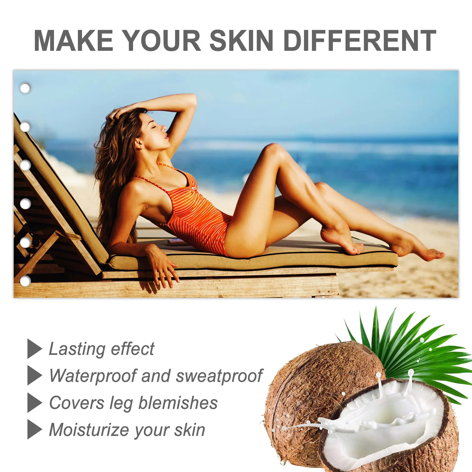 Leg Makeup Lotion Even Skin Tone Liquid Foundation Concealer Waterproof Lasting Medium Bronze Wheat Body Tanning Cream Cosmetics