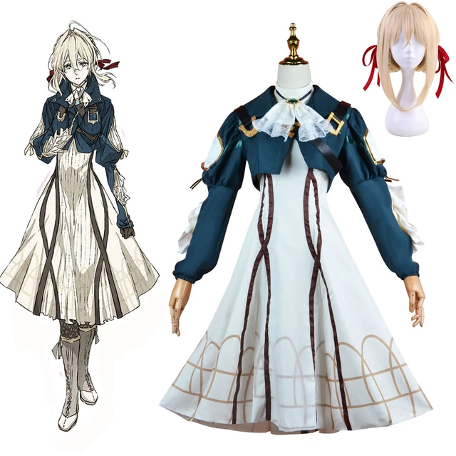 Violet Evergarden Cosplay Costume Anime Cosplay Violet Evergarden Dress  Costume for Women&Girls Halloween