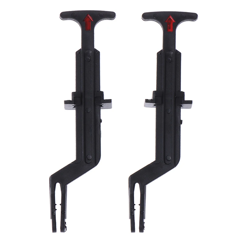 Bonnet Hood Release Rod Lock Latch Black Handle Clips 3B0823593 For Volkswage Passat B5 / B5.5 1998-2004 2Pcs/Set hood latch handle set hood release cable