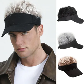 Cappello per parrucca monopezzo hip-hop sintetico Cappello per parrucca con cappuccio per sintesi dei capelli con personalità della moda divertente per cosplay e feste
