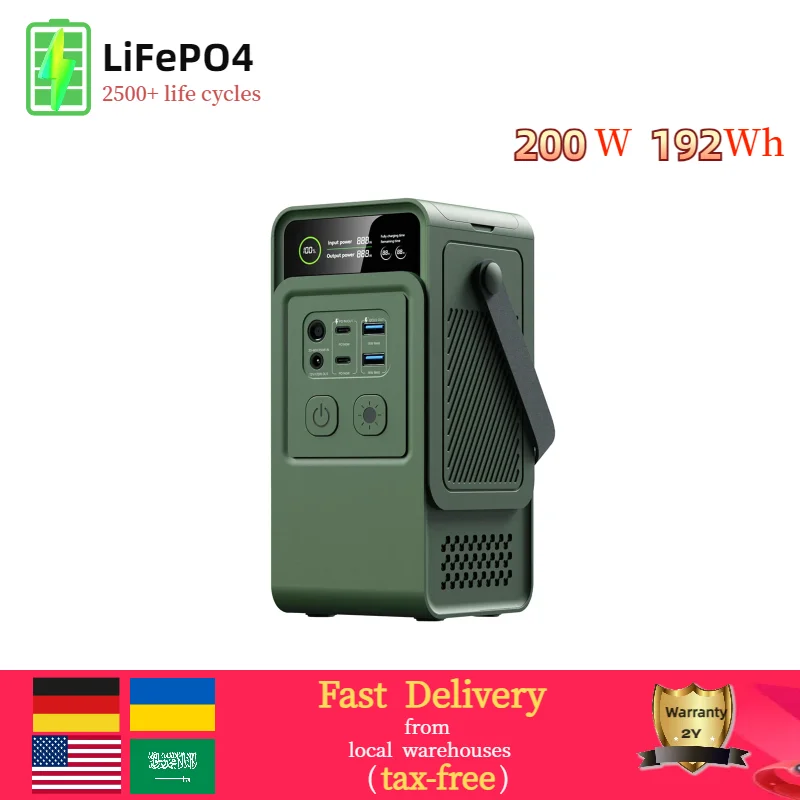 بنك الطاقة 200 واط ، 192 WH ، 60،000 مللي أمبير LI...