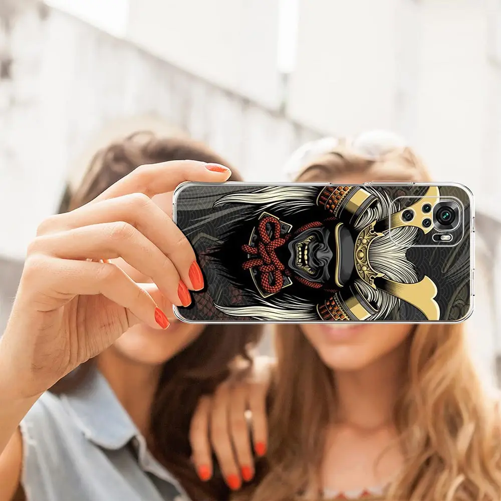 Samurai Hannya Mask Ghost Soft Phone Case