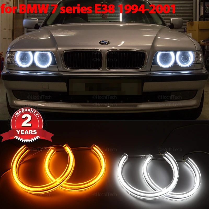 

Horseshoe Shape LED Angel Eyes Halo Ring Headlight For BMW 7 series E38 1994-2001 728i 728iL 730i 730iL 735i 735il 740i 740il