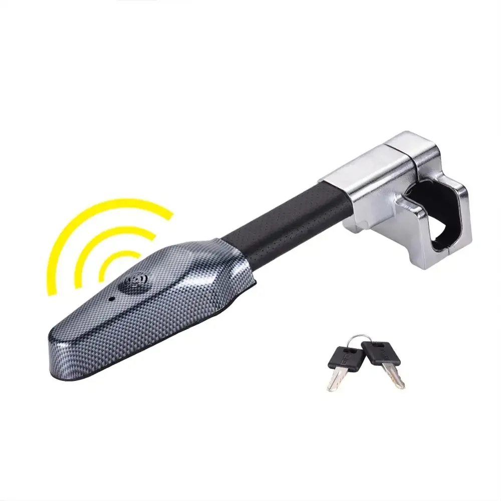 Steering Wheel Lock Universal Car Steering Wheel Lock Security Car Anti Theft Safety Alarm Lock Retractable Protection T-Locks Accessories