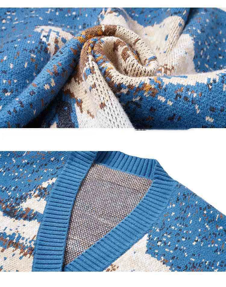 Brilliant Art and Paranoia Retro Cardigan Sweater Coat - Image 2