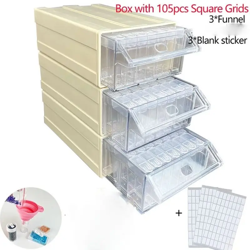 Diamond Painting Accessories Drawer Detachable Storage Box diamond painting accessories