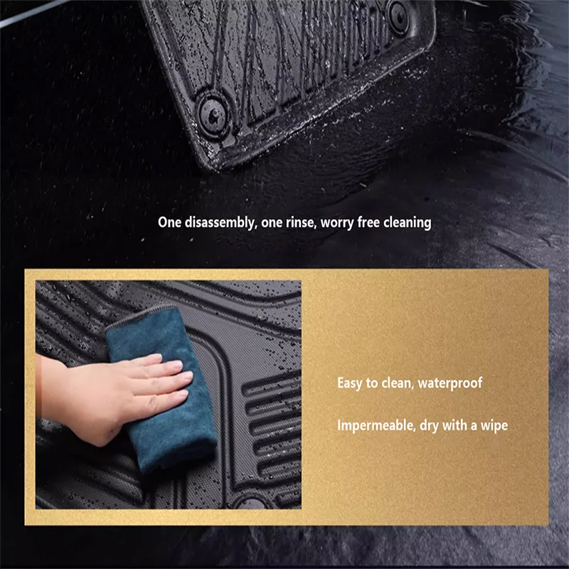 ECOZEN Vloermatten voor Vo/l- vo XC60 2018-2025, all-weather autovloermatten, antislip vloermatten, TPE-materiaal, hoge pasvorm, waterdicht, slijtvast, Vo/l- vo-accessoires (brandstofversie