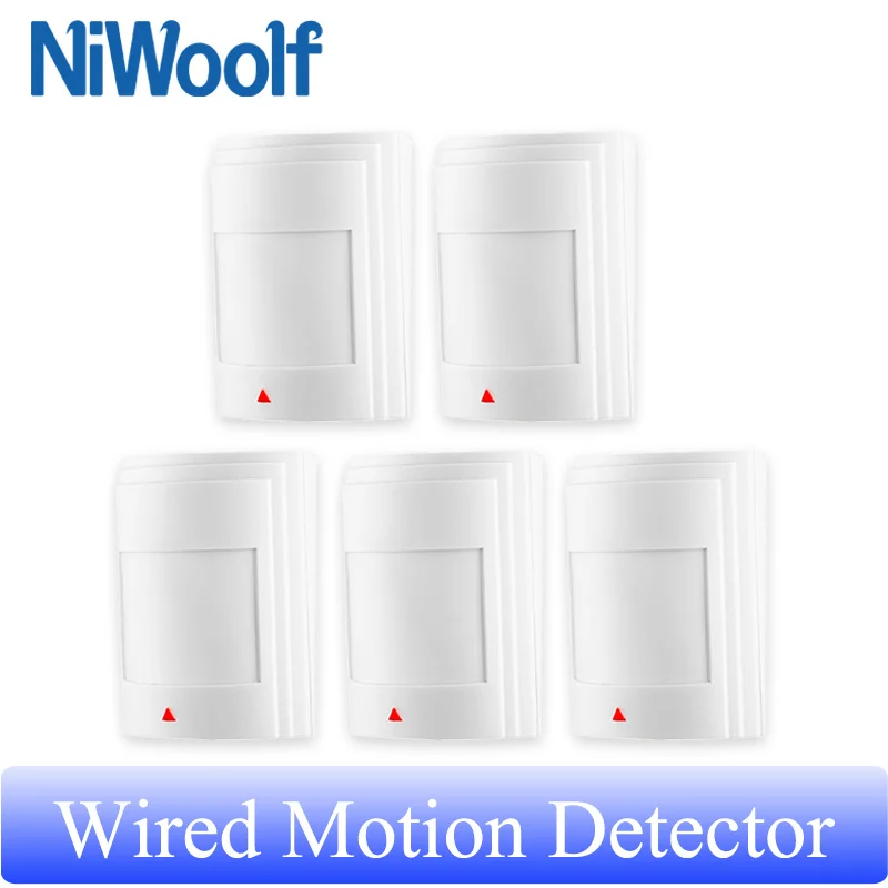 Wired Motion Detector Wholesale PIR Sensor Infrared Detection For Home Security Burglar Alarm System