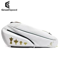GreatSpeed Tennis Badminton Raquet Sports Bag Men Women Backpack Large Capacity Can Hold 6 Rackets Independent Shoe Pocket 2