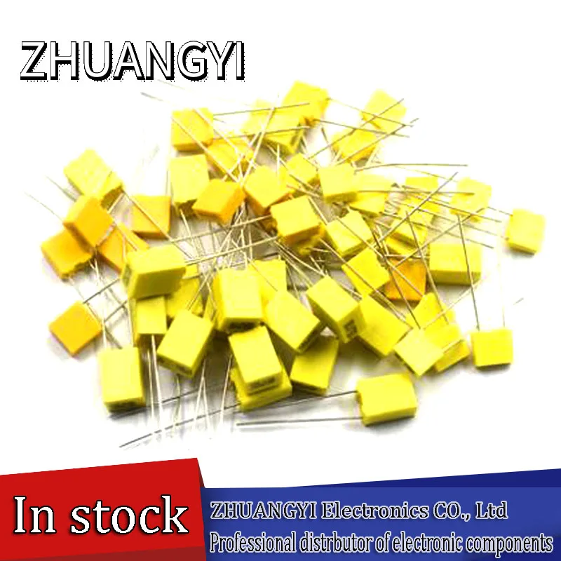 

100pcs Polypropylene Safety Plastic Film 100V 1nF ~ 470nF 100nf 220nf 10nf 47nf 22nf 1nf 0.47uf 0.1uf Correction capacitor