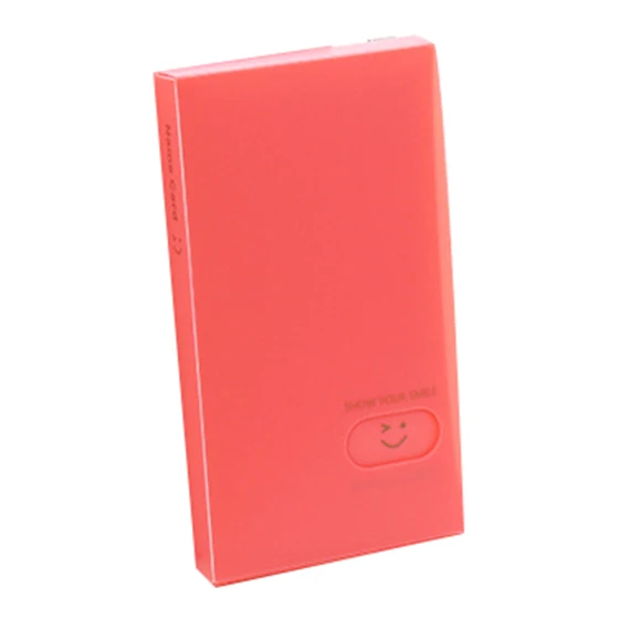 Creative Candy Color Smile Business Card Holder Organizer ID Credit Cards Case Bag Purse 120 Cards slots Office Supplies