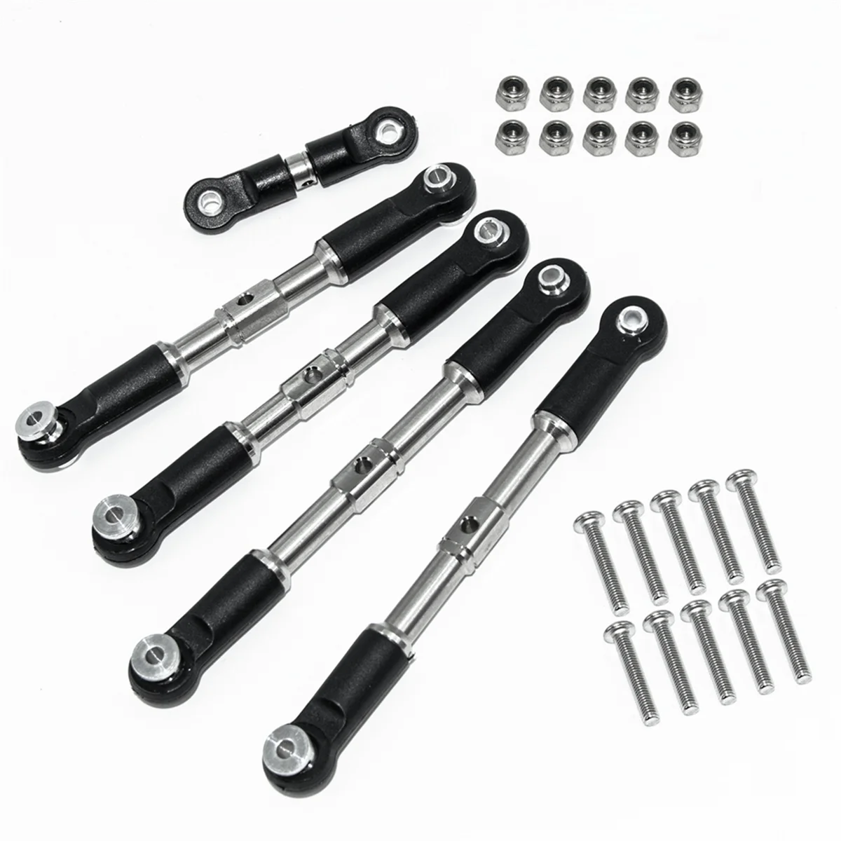 BAAU RC Car Upgrade Pull Rods Rotating Shaft Tie Rod Set for Arrma 1/7 Infraction Limitless Felony 1/8 Upgrade Parts