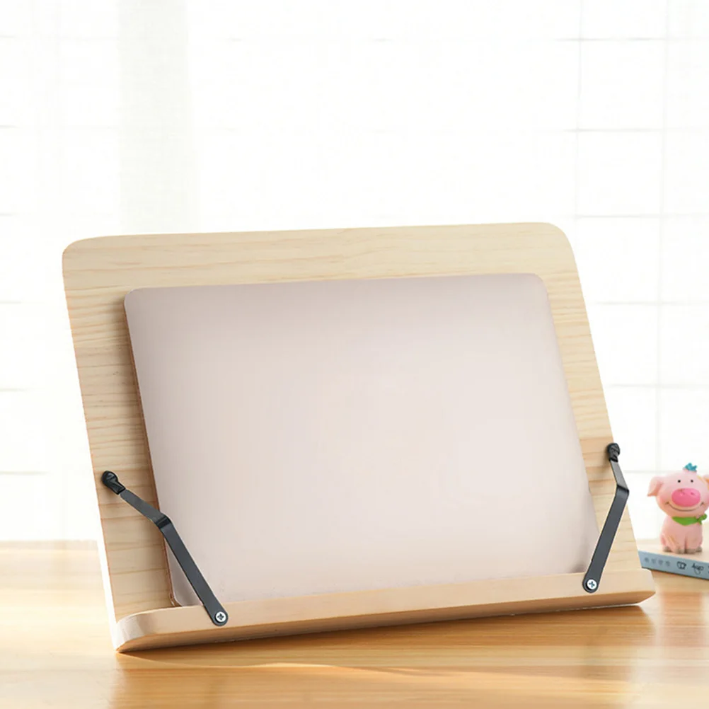 Support de bureau réglable pour livres, support de lecture pliable pour manuels scolaires, mains d'étude robustes en bois de pin, 1 pièce