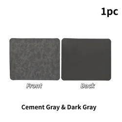 Reversible Dual - Color Waterproof Desk Mat - Premium Leather Workspace Protector (GRAY)