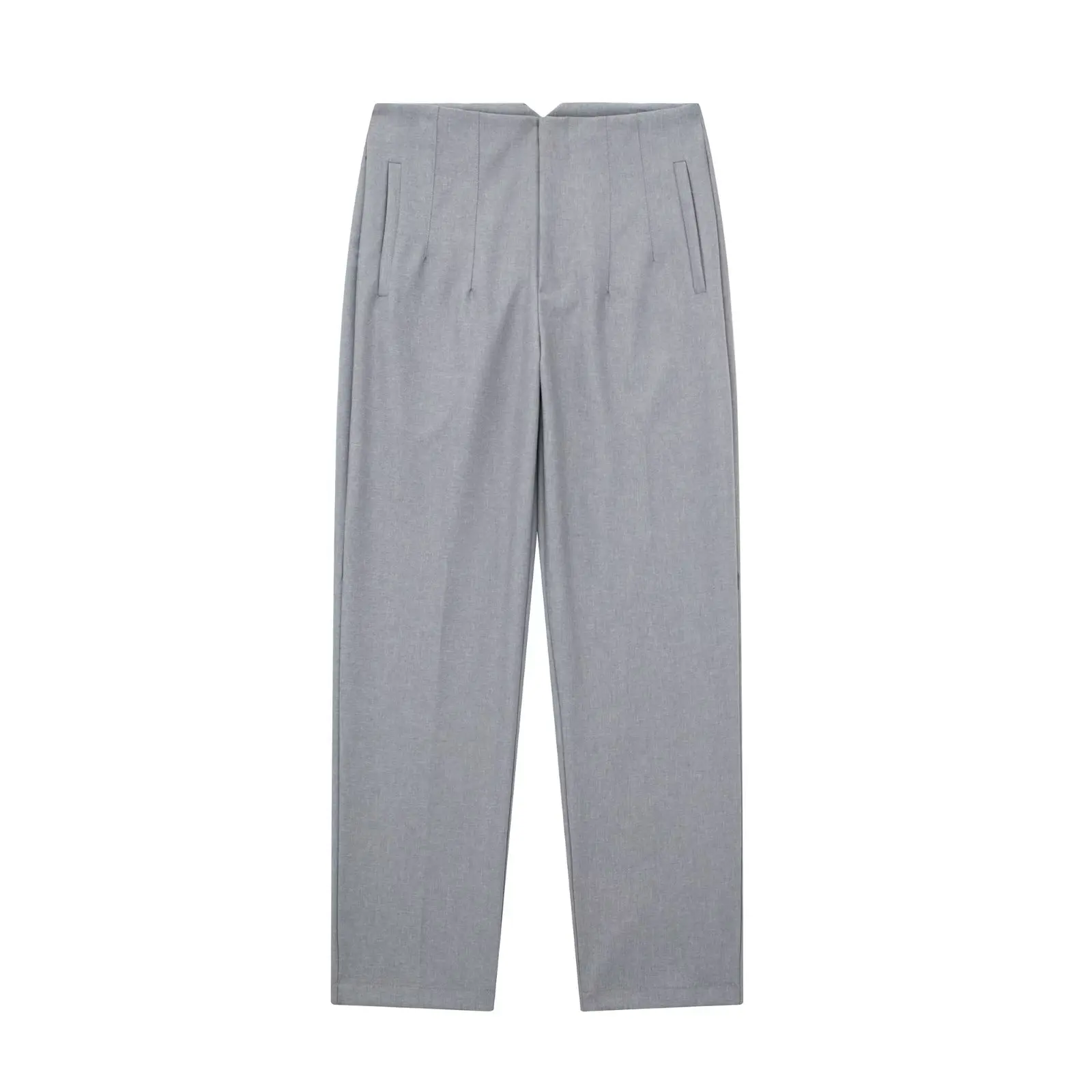 Description Picture 3 of itemSivatu TRAF Spring Summer Pants Female Office Lady Solid High Waist Female Trousers Fashion Straight Suit Pants for Women