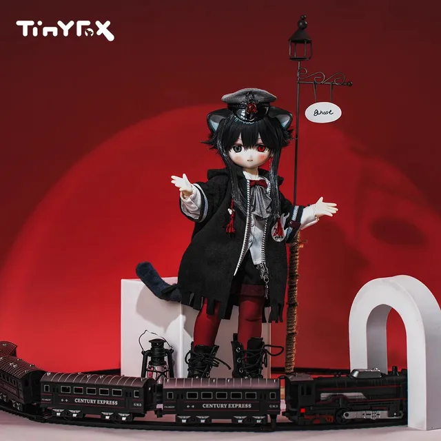 Presale Tinyfox Gost Movable Bjd 6-Point Ghost Train Conductor Mjd Complete Set Joint Is Movable Anime Model Collectible Toy 4