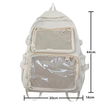 Japanese Style Transparent Ita Bag for Girls Comic Cons Large Capacity Women Backpack Fashion School Bags for College Student JK - Image 5