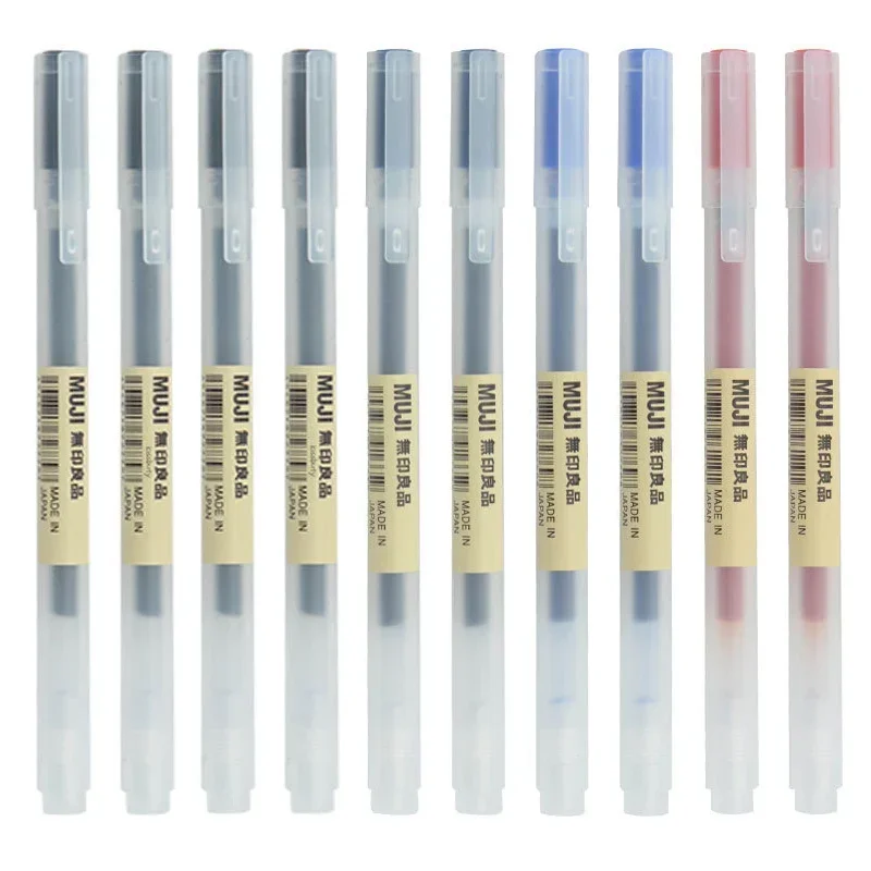 0.38/0.5mm Gel pens Black/Blue Ink School Office Supply Stationery For Student Business Signature 10Pcs/Set