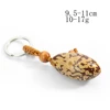 Personality Creative Natural Material Polished Thousand Eyes Bodhi Handlebar Key Chain Pendant DIY Car Pendant School Bag Buckle 6