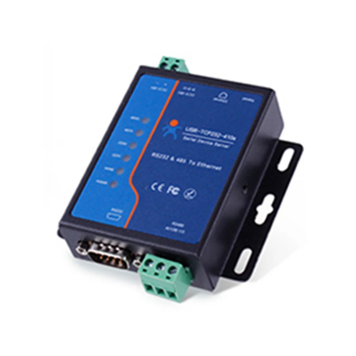 

RS232 RS485 Serial To TCP/IP Ethernet Converter Serial Device Server Support Modbus RTU and TCP USR-TCP232-410S US Plug