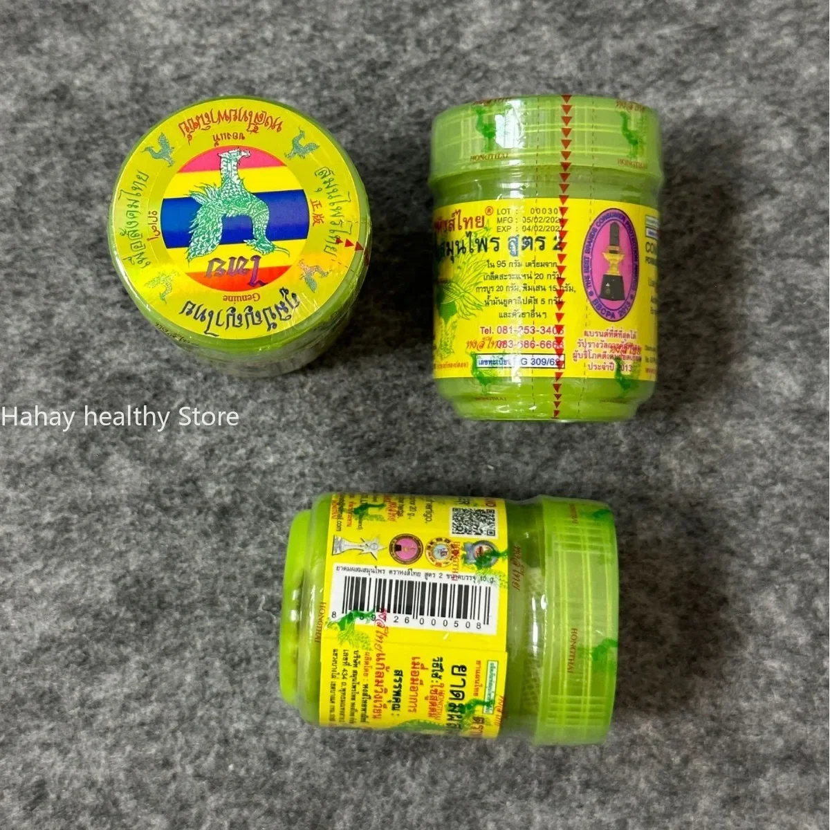 Thai Herbal Inhalant Inhaler Thai Traditional Nose flow carsick refreshing Herbal Inhalation Essence 1pcs