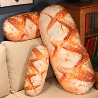 50-100cm Lifelike Bread Plush Pillow Creative Food Plush Toy Funny Fast Food NapThrow Pillow Cushion Home Decor Birthday Gift 1