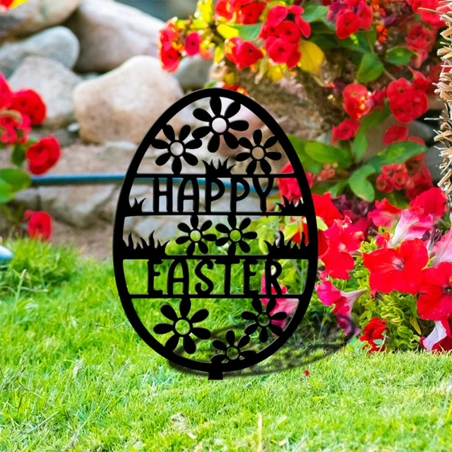 Húsvéti Virágtojáskert Tét Akril Dekoratív Jelzői Dekorációs Kellékek Ünnepi Újévi Születésnapi Party Kxre
