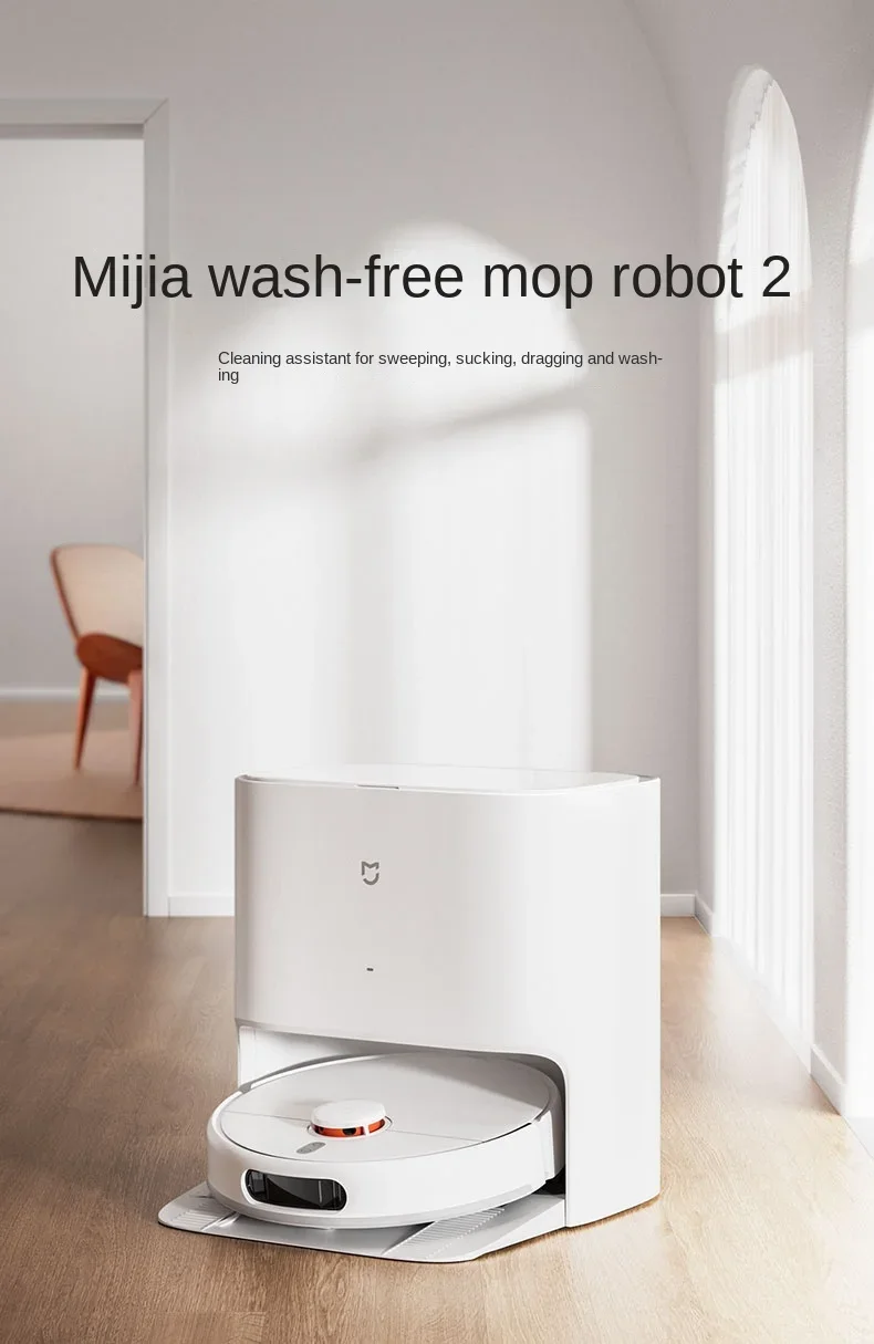Xiaomi Mijia Clean Cleaning Robot 2 Sweep And Mop In One Vacuum Tre-In-One Mopping Smart Self-Cleaning